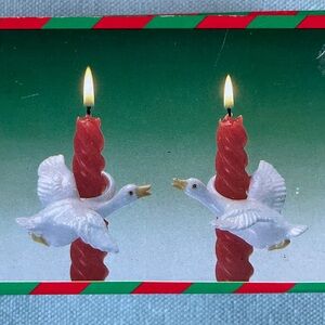 Flying Duck Candle Rings Bone China Taiwan Vintage 1984